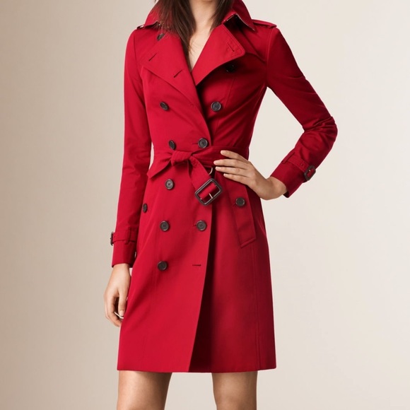Burberry Red Trench Coat